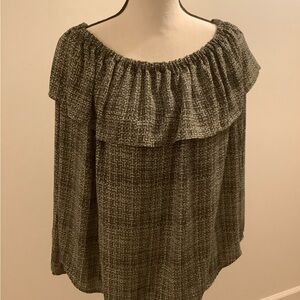 Women's Off-Shoulder Black Top